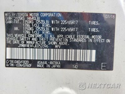 Zdjęcie 13 z 13 samochodu: 2018 TOYOTA RAV4 LE VIN:JTMBFREV1JD252396 - miniatura