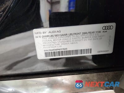 Zdjęcie 12 z 12 samochodu: 2015 AUDI A8 L QUATTRO VIN:WAU3GAFD6FN037829 - miniatura