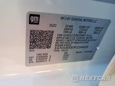 Zdjęcie 12 z 12 samochodu: 2023 GMC SIERRA K1500 AT4 VIN:1GTUUEE87PZ194520 - miniatura