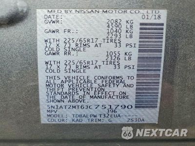Zdjęcie 13 z 13 samochodu: 2018 NISSAN ROGUE S VIN:5N1AT2MT6JC751790 - miniatura