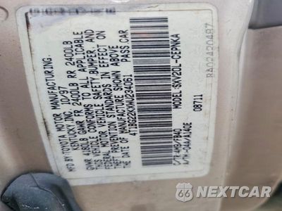 Zdjęcie 13 z 13 samochodu: 1998 TOYOTA CAMRY LE VIN:4T1BG22KXWU234061 - miniatura