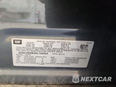 Zdjęcie 13 z 13 samochodu: 2016 CHEVROLET TRAX LTZ VIN:3GNCJMSB0GL162554 - miniatura