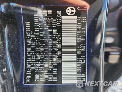 Zdjęcie 12 z 12 samochodu: 2021 TOYOTA COROLLA LE VIN:5YFEPMAE0MP225243 - miniatura