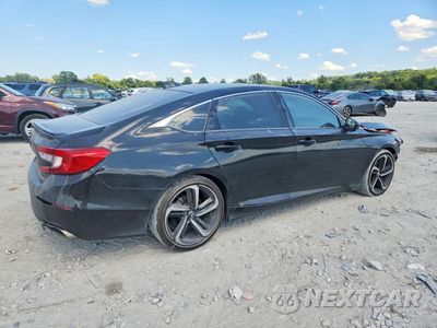 Trzecie zdjęcie samochodu z tyłu: 2019 HONDA ACCORD SPORT VIN:1HGCV1F37KA156136 - miniatura