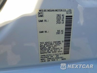Zdjęcie 13 z 13 samochodu: 2020 NISSAN ALTIMA SR VIN:1N4BL4CVXLC230264 - miniatura