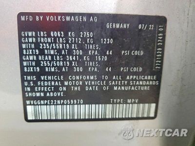 Zdjęcie 14 z 14 samochodu: 2022 VOLKSWAGEN ID.4 PRO S VIN:WVGGNPE22NP059970 - miniatura