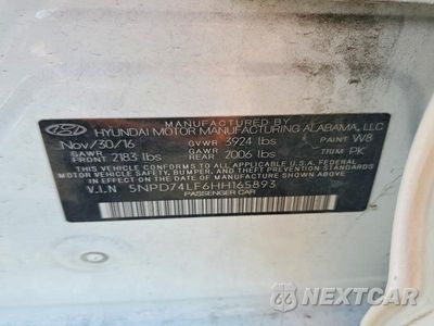 Zdjęcie 12 z 12 samochodu: 2017 HYUNDAI ELANTRA SE VIN:5NPD74LF6HH165893 - miniatura