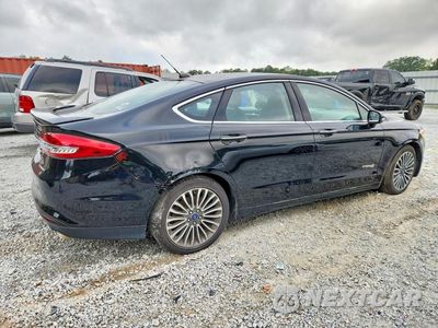Trzecie zdjęcie samochodu z tyłu: 2018 FORD FUSION TITANIUM/PLATINUM HEV VIN:3FA6P0RU8JR124388 - miniatura