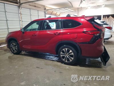 Drugie zdjęcie samochodu z przodu: 2022 TOYOTA HIGHLANDER XLE VIN:5TDHZRBH7NS170005 - miniatura