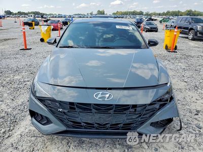Piąte zdjęcie samochodu w środku: 2022 HYUNDAI ELANTRA N LINE VIN:KMHLR4AF7NU336060 - miniatura