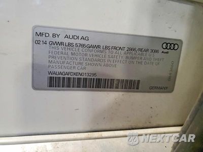 Zdjęcie 12 z 12 samochodu: 2014 AUDI A8 QUATTRO VIN:WAUAGAFDXEN013295 - miniatura