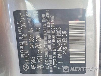 Zdjęcie 12 z 12 samochodu: 2025 HYUNDAI ELANTRA SEL SPORT VIN:KMHLM4DG6SU019028 - miniatura
