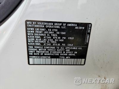 Zdjęcie 14 z 14 samochodu: 2018 VOLKSWAGEN ATLAS SEL PREMIUM VIN:1V2NR2CA1JC582748 - miniatura