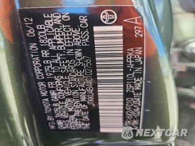 Zdjęcie 12 z 12 samochodu: 2012 SCION XD BASE VIN:JTKKU4B44C1027567 - miniatura