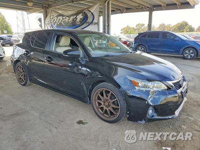 Czwarte zdjęcie samochodu z boku: 2012 LEXUS CT 200 VIN:JTHKD5BH0C2115671 - miniatura