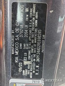 Zdjęcie 12 z 12 samochodu: 2024 KIA FORTE LXS VIN:3KPF24AD2RE698595 - miniatura