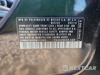 Zdjęcie 12 z 12 samochodu: 2014 VOLKSWAGEN JETTA SE VIN:3VWD07AJ4EM313085 - miniatura
