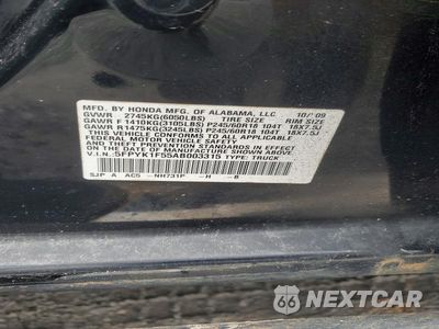 Zdjęcie 12 z 12 samochodu: 2010 HONDA RIDGELINE RTL VIN:5FPYK1F55AB003315 - miniatura