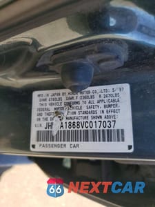 Zdjęcie 13 z 13 samochodu: 1997 HONDA ODYSSEY BASE VIN:JHMRA1868VC017037 - miniatura