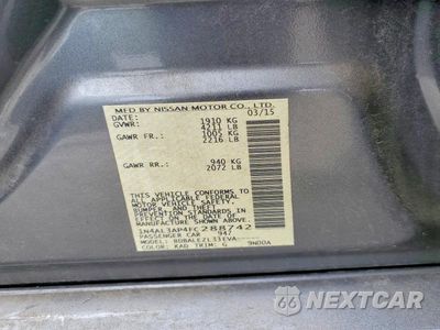 Zdjęcie 12 z 12 samochodu: 2015 NISSAN ALTIMA 2.5 S VIN:1N4AL3AP4FC288742 - miniatura
