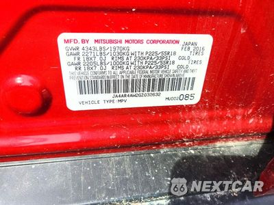 Zdjęcie 13 z 13 samochodu: 2016 MITSUBISHI OUTLANDER SPORT SEL VIN:JA4AR4AW2GZ032632 - miniatura