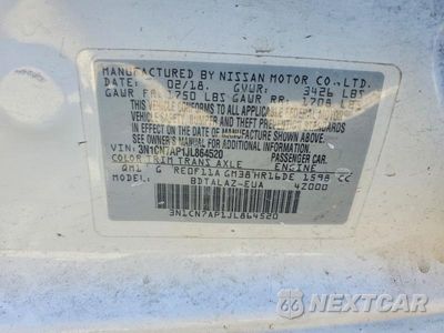 Zdjęcie 13 z 13 samochodu: 2018 NISSAN VERSA S PLUS VIN:3N1CN7AP1JL864520 - miniatura