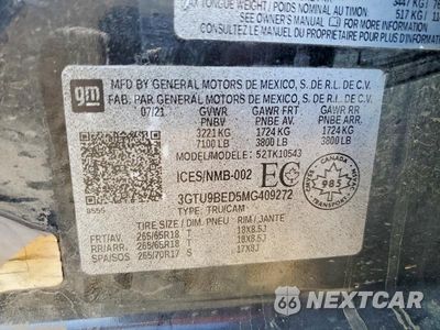 Zdjęcie 12 z 12 samochodu: 2021 GMC SIERRA K1500 SLE VIN:3GTU9BED5MG409272 - miniatura