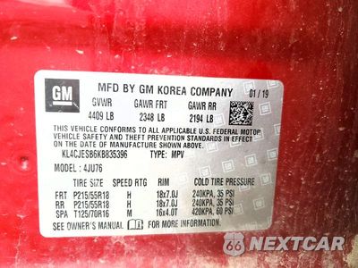 Zdjęcie 13 z 13 samochodu: 2019 BUICK ENCORE PREFERRED VIN:KL4CJESB6KB835396 - miniatura