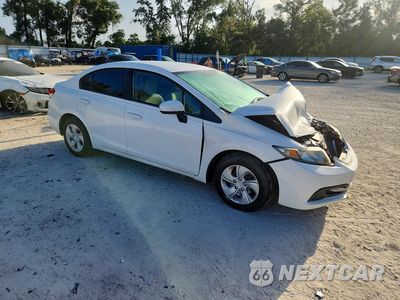 Czwarte zdjęcie samochodu z boku: 2015 HONDA CIVIC LX VIN:19XFB2F5XFE088283 - miniatura