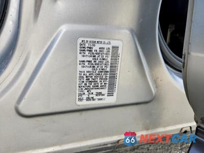 Zdjęcie 12 z 12 samochodu: 2004 NISSAN MURANO SL VIN:JN8AZ08T94W206627 - miniatura