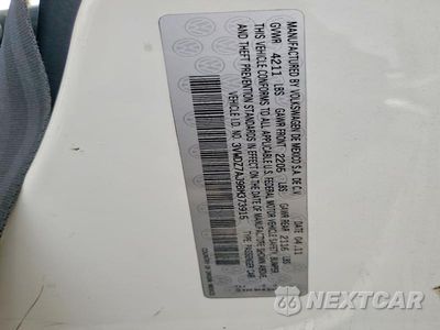 Zdjęcie 13 z 13 samochodu: 2011 VOLKSWAGEN JETTA SE VIN:3VWDZ7AJ9BM373915 - miniatura