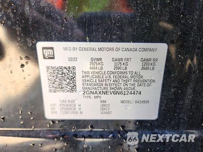 Zdjęcie 14 z 14 samochodu: 2022 CHEVROLET EQUINOX PREMIER VIN:2GNAXNEV6N6124474 - miniatura