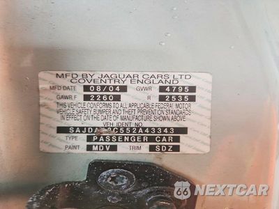 Zdjęcie 12 z 12 samochodu: 2005 JAGUAR XK XK8 VIN:SAJDA42C552A43343 - miniatura