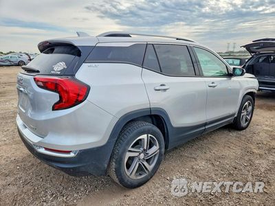 Trzecie zdjęcie samochodu z tyłu: 2019 GMC TERRAIN SLT VIN:3GKALVEV7KL331035 - miniatura