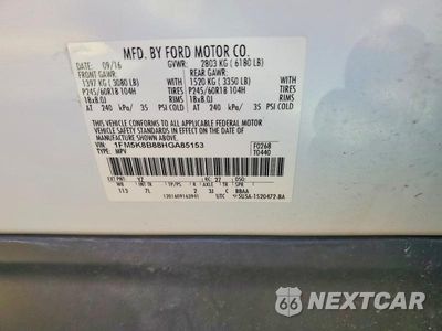 Zdjęcie 13 z 13 samochodu: 2017 FORD EXPLORER VIN:1FM5K8B88HGA85153 - miniatura