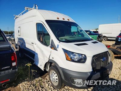 Czwarte zdjęcie samochodu z boku: 2022 FORD TRANSIT 350 HD UTILITY / SERVICE VAN VIN:1FTRS4X82NKA52813 - miniatura