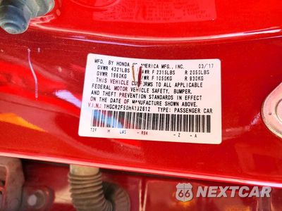 Zdjęcie 13 z 13 samochodu: 2017 HONDA ACCORD SPORT VIN:1HGCR2F50HA192612 - miniatura