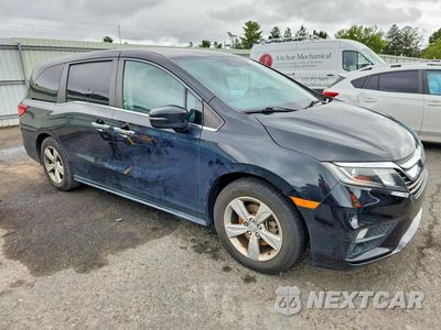 Czwarte zdjęcie samochodu z boku: 2018 HONDA ODYSSEY EX VIN:5FNRL6H5XJB033334 - miniatura
