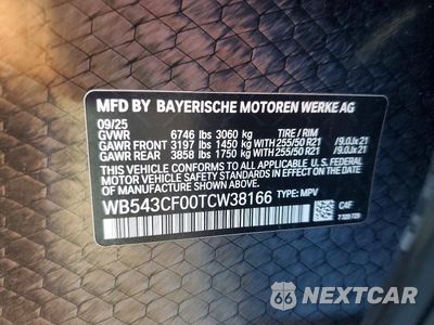 Zdjęcie 14 z 14 samochodu: 2026 BMW IX XDRIVE45 VIN:WB543CF00TCW38166 - miniatura