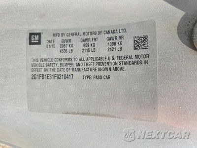 Zdjęcie 13 z 13 samochodu: 2015 CHEVROLET CAMARO LS VIN:2G1FB1E31F9210417 - miniatura
