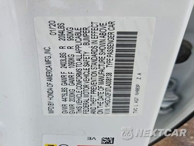 Zdjęcie 12 z 12 samochodu: 2020 HONDA ACCORD SPORT VIN:1HGCV2F37LA008138 - miniatura