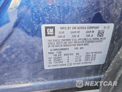 Zdjęcie 13 z 13 samochodu: 2022 CHEVROLET TRAILBLAZER LT VIN:KL79MRSL0NB088970 - miniatura
