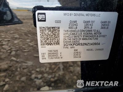 Zdjęcie 13 z 13 samochodu: 2022 CADILLAC XT6 SPORT VIN:1GYKPGRS2NZ143904 - miniatura