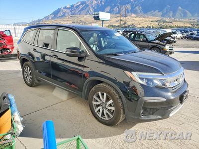 Czwarte zdjęcie samochodu z boku: 2019 HONDA PILOT EXL VIN:5FNYF6H56KB031911 - miniatura