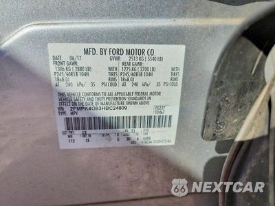 Zdjęcie 13 z 13 samochodu: 2017 FORD EDGE SE VIN:2FMPK4G93HBC24809 - miniatura