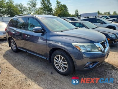Czwarte zdjęcie samochodu z boku: 2014 NISSAN PATHFINDER SV VIN:5N1AR2MM7EC709481 - miniatura