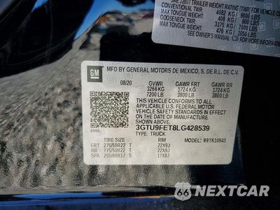 Zdjęcie 13 z 13 samochodu: 2020 GMC SIERRA K1500 DENALI VIN:3GTU9FET8LG428539 - miniatura