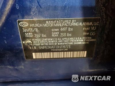 Zdjęcie 13 z 13 samochodu: 2018 HYUNDAI SONATA SE VIN:5NPE24AF1JH719773 - miniatura