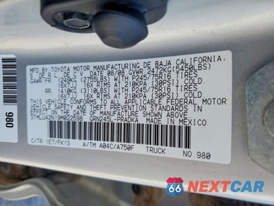 Zdjęcie 12 z 12 samochodu: 2009 TOYOTA TACOMA V6 VIN:3TMLU42N19M022598 - miniatura