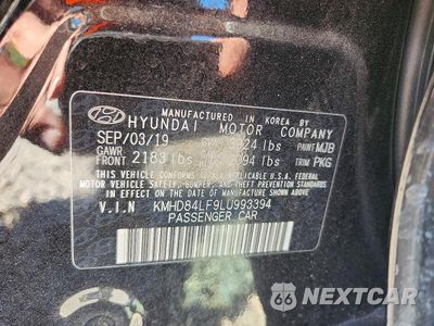 Zdjęcie 12 z 12 samochodu: 2020 HYUNDAI ELANTRA SEL VIN:KMHD84LF9LU993394 - miniatura